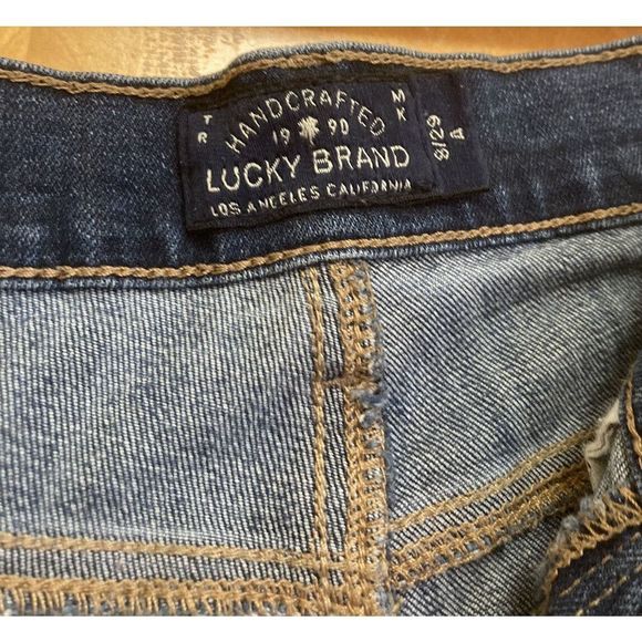 Lucky Brand Women’s Jeans 8/29 Ankle Blue Denim Mid Rise Sofia Straight Leg - Picture 6 of 7